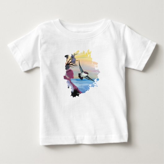 鳥瞰図 ベビーTシャツ (正面)