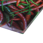 鳥瞰的なチリペッパー カッティングボード (角)