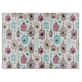 鳥籠愛は背景パターンをからかいます カッティングボード (正面)