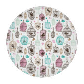 鳥籠愛は背景パターンをからかいます カッティングボード (正面)