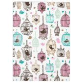 鳥籠愛は背景パターンをからかいます クリップボード (裏面)