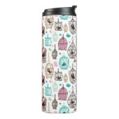 鳥籠愛は背景パターンをからかいます タンブラー (回転左)