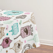 鳥籠愛は背景パターンをからかいます テーブルクロス (インサイチュ)