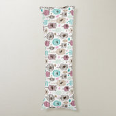 鳥籠愛は背景パターンをからかいます ボディピロー (正面縦)