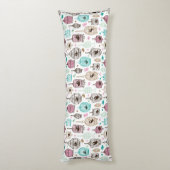 鳥籠愛は背景パターンをからかいます ボディピロー (裏面 (縦))