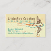 鳥糸編み物かぎ針編み手織り機 名刺 (正面)