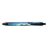 鳥素晴らしと妖精の亀 黒ボールペン (裏面)