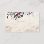 鳥素朴のフローラ枠  名刺 (裏面)