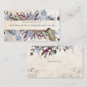 鳥素朴のフローラ枠  名刺 (正面/裏面)