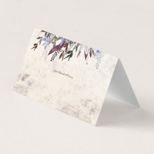 鳥素朴フローラ枠 名刺 (裏面)