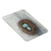 鳥素朴巣 – 青 マグネット (右側)