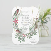 鳥素朴植物学ヴィンテージ 招待状 (スタンド正面)