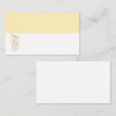 鳥結婚かご黄白座席表 プレイスカード (正面/裏面)