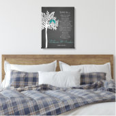 鳥結婚プリントコリント13:4- キャンバスプリント (インサイチュ (寝室))