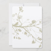 鳥結婚枝 招待状 (裏面)