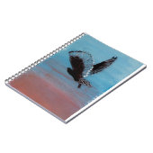 鳥絵画の日の出フクロウ ノートブック (左側)