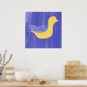 鳥絵画の芸術 ポスター (キッチン)