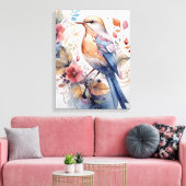 鳥絵画の キャンバスプリント (インサイチュ (リビング))