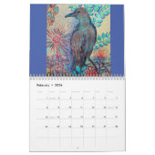 鳥絵 カレンダー (2月 2026)