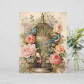 鳥美しいスクラップブック紙 (スタンド正面)