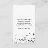 鳥群れ | カメラレンズ 名刺 (裏面)