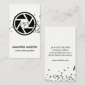 鳥群れ | カメラレンズ 名刺 (正面/裏面)