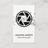 鳥群れ | カメラレンズ 名刺 (正面)