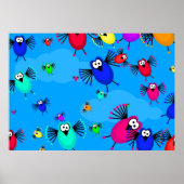 鳥群れ ポスター (正面)