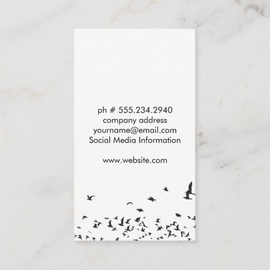 鳥群れ 名刺 (裏面)