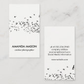 鳥群れ 名刺 (正面/裏面)