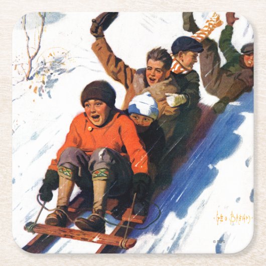 鳥羽銀 スクエアペーパーコースター (正面)