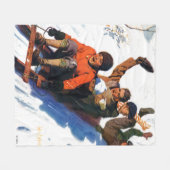 鳥羽銀 フリースブランケット (正面(横))