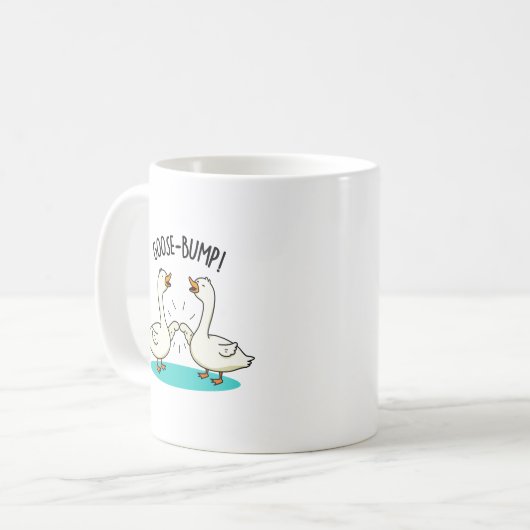 鳥肌がおもしろい動物のフン コーヒーマグカップ (正面左)