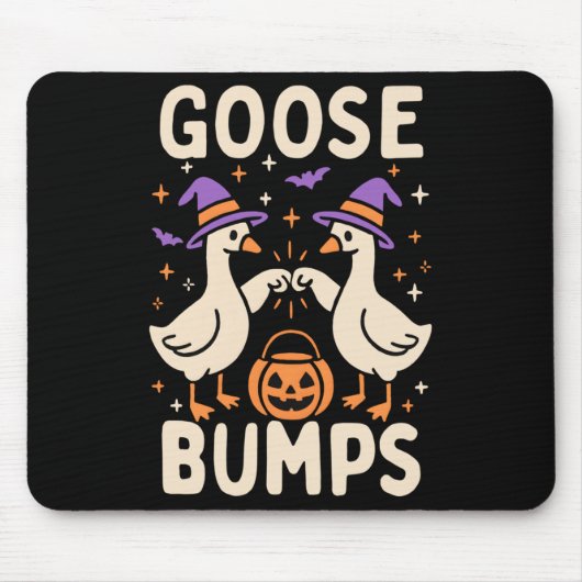 鳥肌 Goosebumps ハロウィン ばかばかしい 笑える マウスパッド (正面)