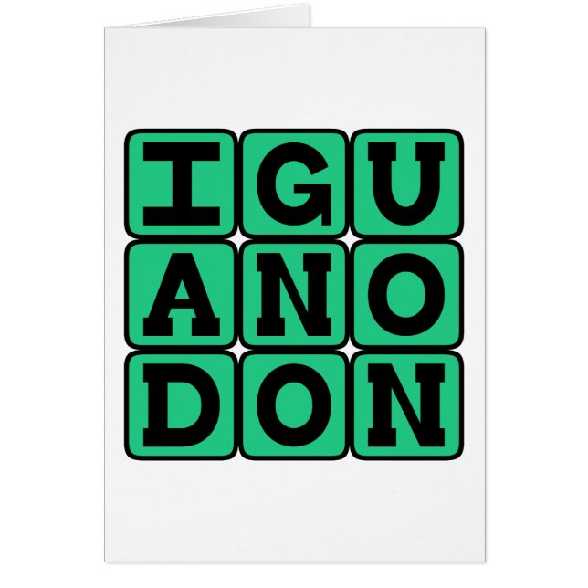 鳥脚類恐竜、イグアノドン (正面)