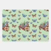 鳥花すべての行事 ラッピングペーパーシート (正面3)