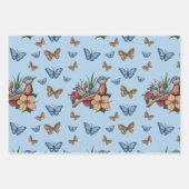 鳥花すべての行事 ラッピングペーパーシート (正面2)