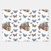 鳥花すべての行事 ラッピングペーパーシート (正面)