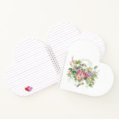 鳥花の水色 ノートブック (内部)