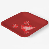 鳥花の美しい紙プレート ペーパープレート (傾斜あり)