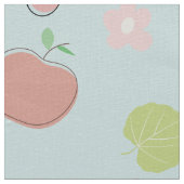 鳥花や木模様 ファブリック (クローズアップ)