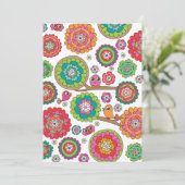 鳥花イラストレーション案内 招待状 (スタンド正面)