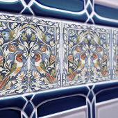 鳥花カラフル芸術工芸品 タイル