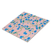 鳥花セラミックタイル タイル (側面)