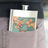 鳥花北斎日本の美術 フラスク (インサイチュ)