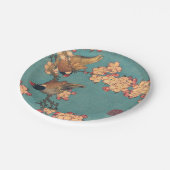 鳥花北斎日本の美術 ペーパープレート (アングル)