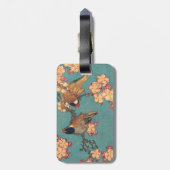 鳥花北斎日本の美術 ラゲッジタグ (裏面縦)