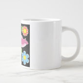鳥花文様 ジャンボコーヒーマグカップ (右)