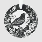 鳥花 オーナメント (正面)