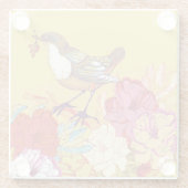 鳥花 ガラスコースター (裏面)